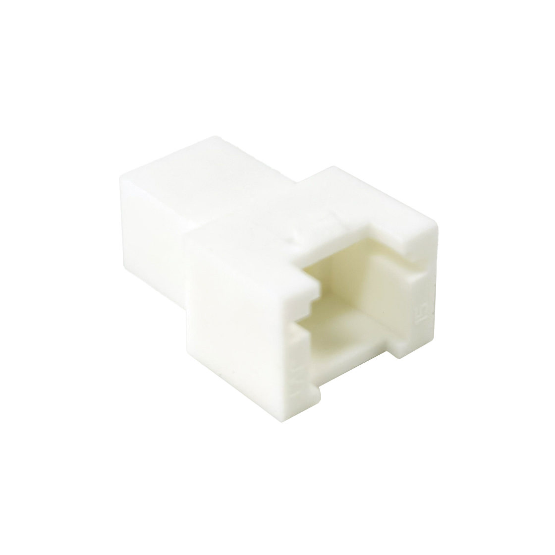 Pitch 2.00mm 双排带扣母壳 PA66无卤 2x3pin 本色